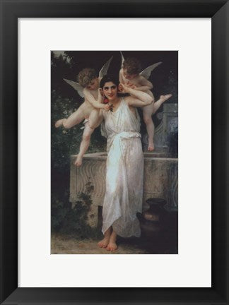 Framed Art Youth by William Adolphe Bouguereau Wall Decor 18x24 Artwork