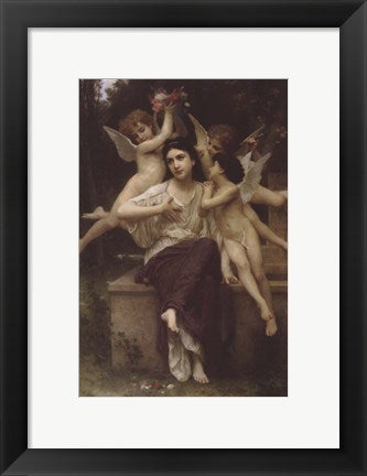 Framed Art Frame Art Ave De Primetimes by William Adolphe Bouguereau Wall Decor 18x24 Artwork