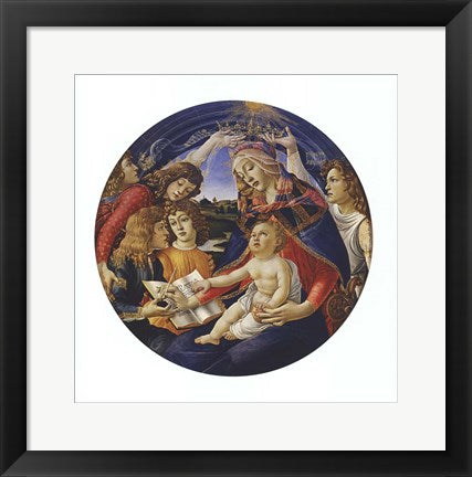 Framed Art Madonna of the Magnificat by Sandro Botticelli Wall Decor 18x24 Artwork