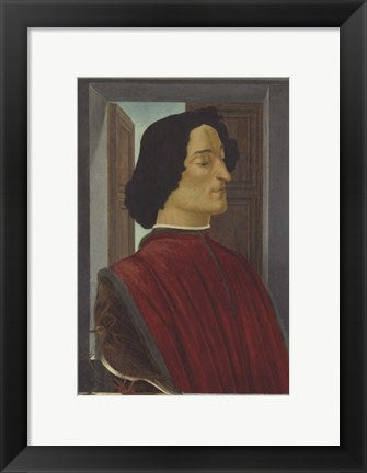 Framed Art Giuliano De' Medici, C 1478-80 by Sandro Botticelli Wall Decor 18x24 Artwork