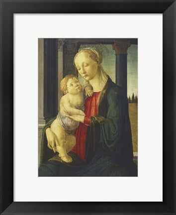 Framed Art Madonna and Child, 1467 by Sandro Botticelli Wall Decor 18x24 Artwork