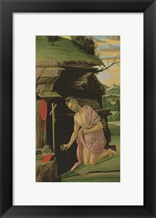 Framed Art St. Jerome, 1490s by Sandro Botticelli Wall Decor 18x24 Artwork