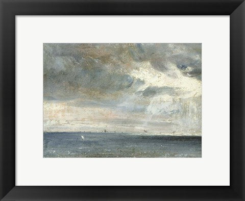 Framed Art Study of Sea and Sky by John Constable Wall Decor 18x24 Artwork
