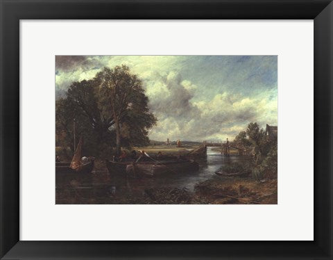 Framed Art View of the Stour near Dedham by John Constable Wall Decor 18x24 Artwork