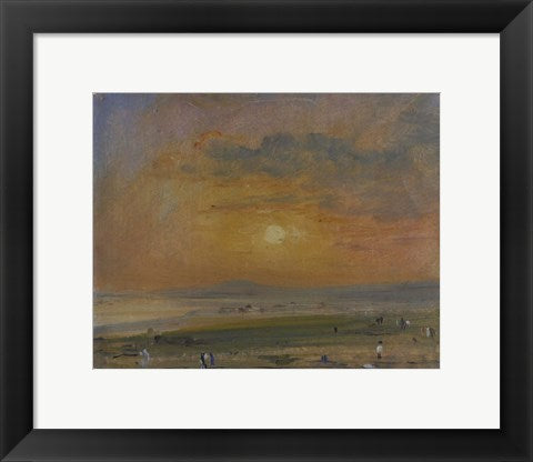 Framed Art Shoreham Bay, Evening Sunset by John Constable Wall Decor 18x24 Artwork