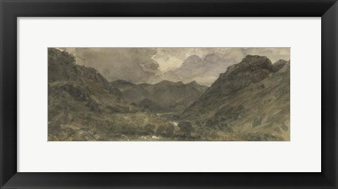 Framed Art Landscape of Hills and Mountains by John Constable Wall Decor 18x24 Artwork