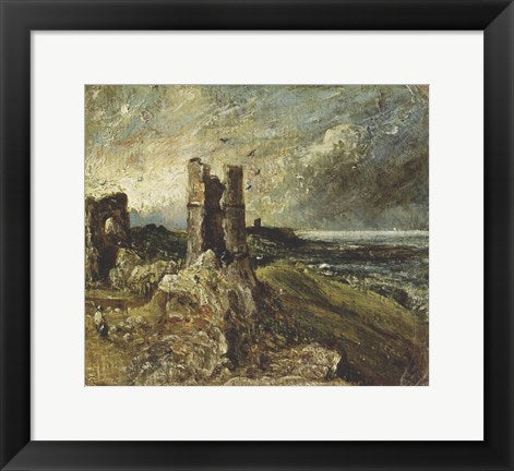 Framed Art Sketch of Hadleigh Castle by John Constable Wall Decor 18x24 Artwork
