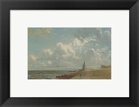 Framed Art Harwich, The Low Lighthouse and Beacon Hill by John Constable Wall Decor 18x24 Artwork