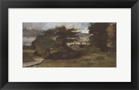 Framed Art Landscape with Cottages by John Constable Wall Decor 18x24 Artwork