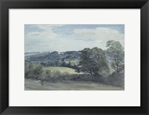 Framed Art Landscape with Buildings in the Distance by John Constable Wall Decor 18x24 Artwork