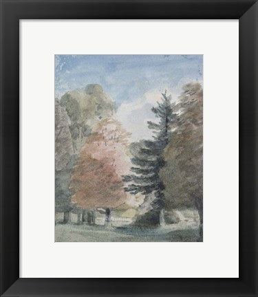 Framed Art Study of Trees in a Park by John Constable Wall Decor 18x24 Artwork