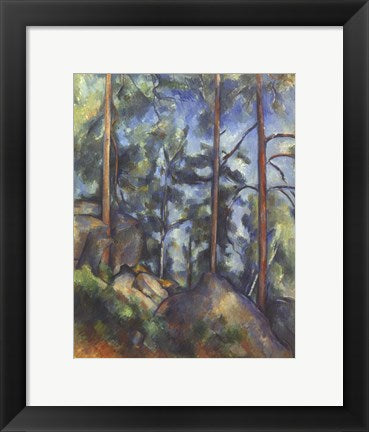 Framed Art Pines, 1896-99 by Paul Cezanne Wall Decor 18x24 Artwork
