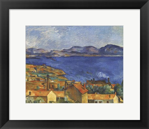 Framed Art Marseilles, 1886-90 by Paul Cezanne Wall Decor 18x24 Artwork