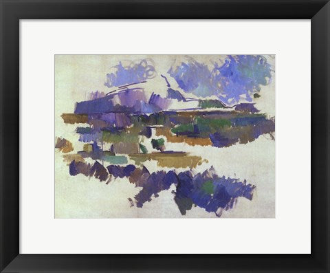 Framed Art The Mon Sainte-Victoire, Seen from Lauves by Paul Cezanne Wall Decor 18x24 Artwork