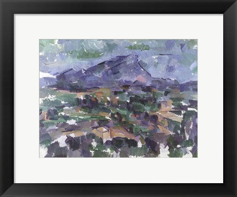 Framed Art Montagne Sainte-Victoire, 1904-06 by Paul Cezanne Wall Decor 18x24 Artwork