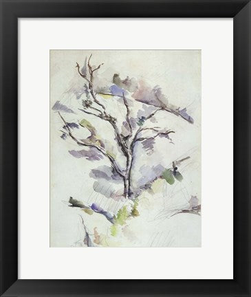 Framed Art The Oak by Paul Cezanne Wall Decor 18x24 Artwork