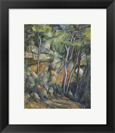 Framed Art In the Park of Chateau Noir by Paul Cezanne Wall Decor 18x24 Artwork