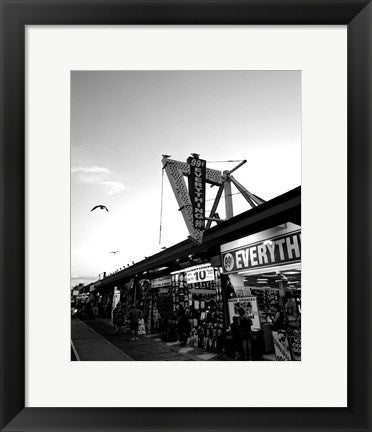 Framed Art Frame Art 99 Cents - Boardwalk, Wildwood NJ by Rich Sbarro Wall Decor 18x24 Artwork