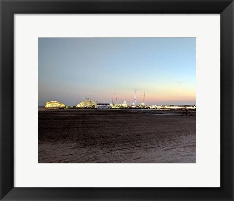 Framed Art Frame Art Boardwalk at Dusk, Wildwood NJ by Rich Sbarro Wall Decor 18x24 Artwork