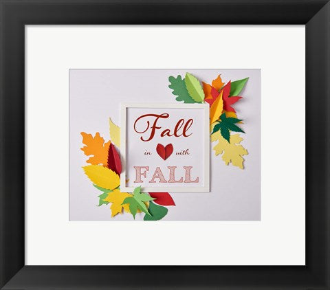 Framed Art Fall In Love With Fall 1 Wall Decor18x24 Artwork