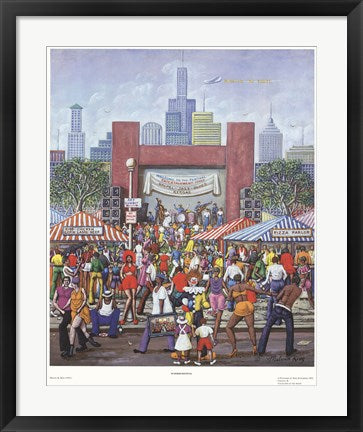 Framed Summer Festival by Melvin King | 26 1/4 x 21 1/8