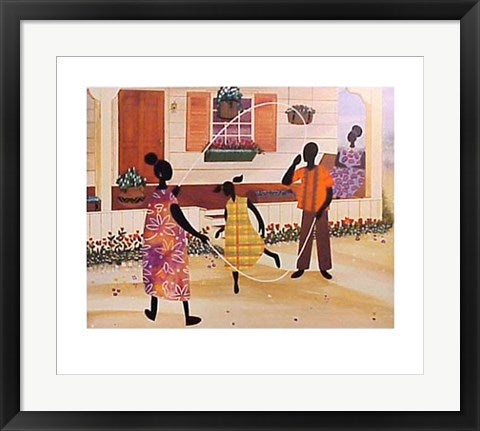 Framed Jump Rope by Bryan Greene | 19 7/8 x 23