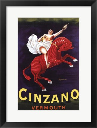 Framed Art Cinzano Vermouth Framed Art for your Home Wall Decor 18x24 Artwork