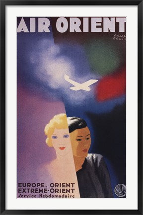 Framed Art Air Orient by Paul Colin Wall Decor 18x24 Artwork