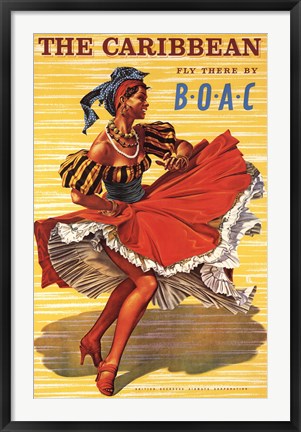 Framed Art Caribbean by Ayes Framed Art for your Home Wall Decor 18x24 Artwork