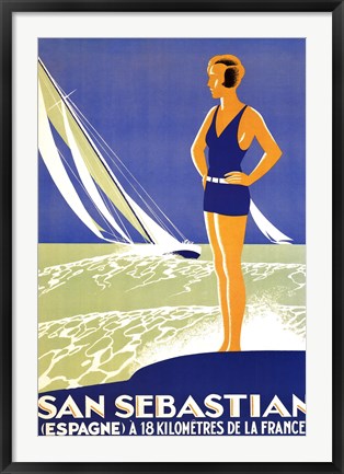 Framed Art San Sebastian Wall Decor 18x24 Artwork