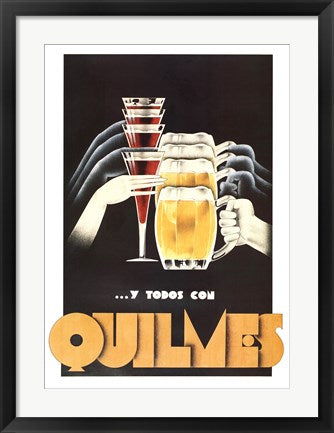 Framed Art Quilmes Wall Decor 18x24 Artwork