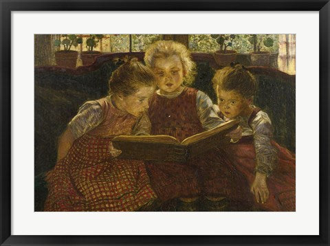 Framed Art The Fairy Tale by Walter Firle Wall Decor 18x24 Artwork