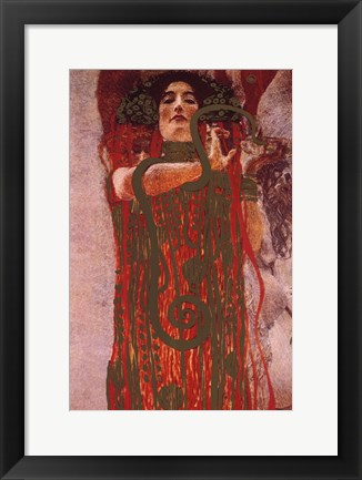 Framed Art Hygieia, c.1901 (detail from Medicine) by Gustav Klimt Wall Decor 18x24 Artwork