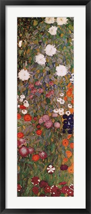 Framed Art The Flowery Garden, c.1907 (detail) vert. by Gustav Klimt Wall Decor 18x24 Artwork