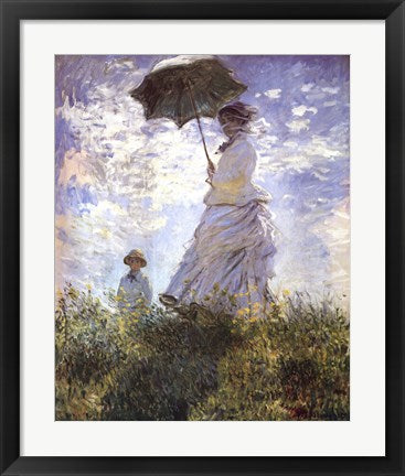 Framed Art Madame Monet and Her Son by Claude Monet Wall Decor 18x24 Artwork