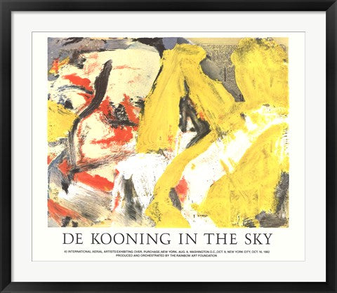 Framed In the Sky by Willem De Kooning | 26 x 31