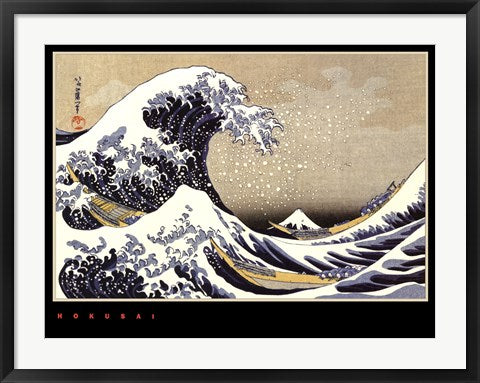 Framed The Great Wave by Katsushika Hokusai | 23 5/8 x 31 1/2