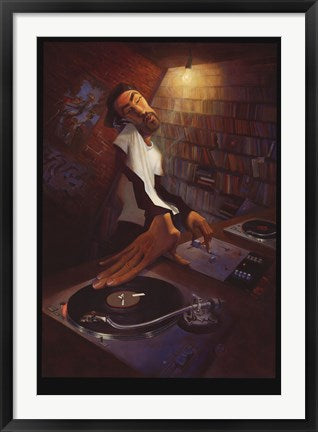 Framed The DJ by Justin Bua | 35 x 24