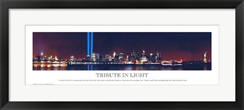 Framed Tribute in Light by Andrew Foster | 8 7/8 x 27 5/8