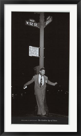 Framed Dizzy on 52nd Street by William Gottlieb | 36 x 18 3/4