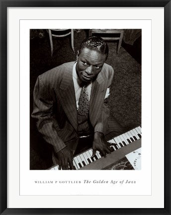 Framed Nat King Cole by William Gottlieb | 32 x 24