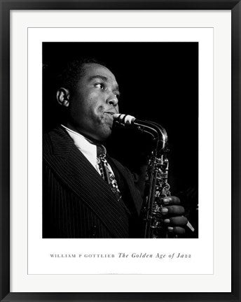 Framed Charlie Parker by William Gottlieb | 32 x 24