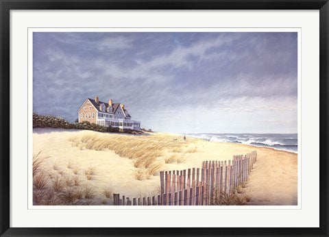 Framed Art Beach House by Daniel Pollera | 24 x 36