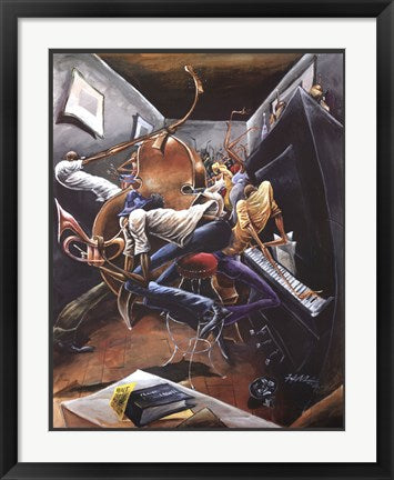Framed Rent Party by Frank Morrison | 28 x 22