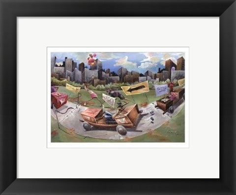 Framed Art Finish Line (mini) by Frank Morrison | 8 x 11