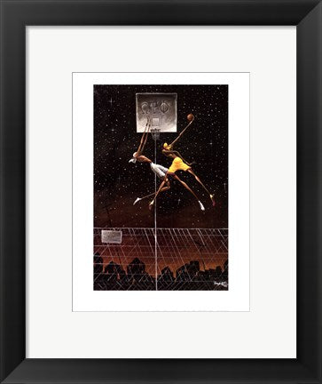Framed Art Omega Fly Dunk (mini) by Frank Morrison | 12 x 9
