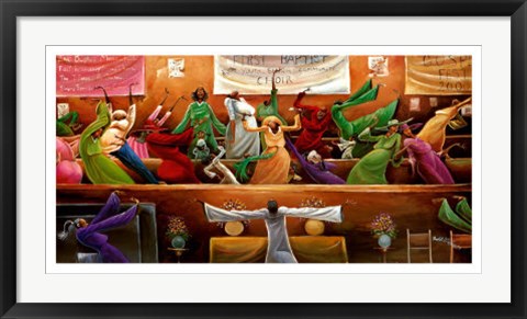 Framed First Baptist Choir by Frank Morrison | 18 x 34