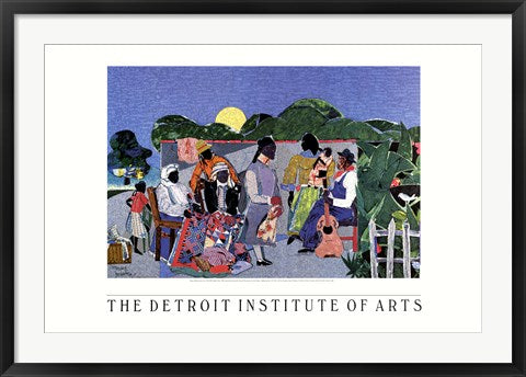 Framed Quilting Time by Romare Bearden | 24 x 36