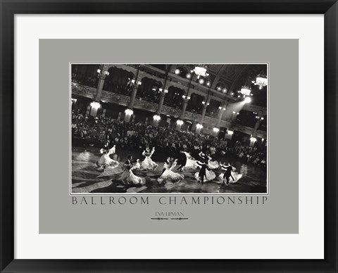 Framed Ballroom Championship by Eva Lipman | 18 x 24