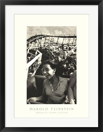 Framed Cyclone, Coney Island, 1952 by Harold Feinstein | 26 x 19